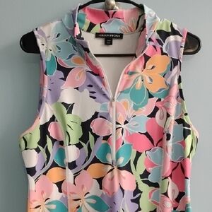 😍 NWOT Groovy Boston Proper Women's Colorful Floral Dress Size Medium